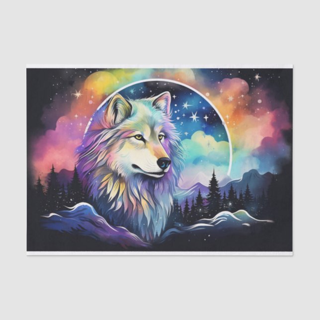 Coole Wolfsliebhaber Seidenpapier (Vorderseite)