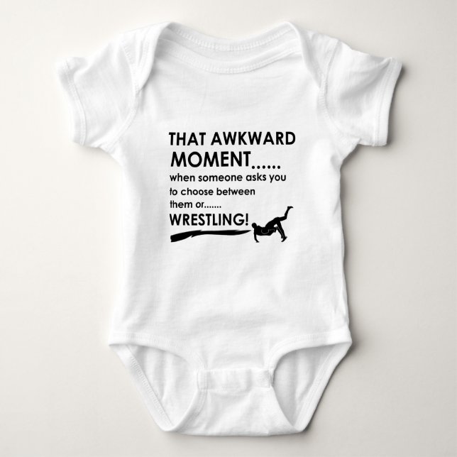 Coole Wrestlingentwürfe Baby Strampler (Vorderseite)