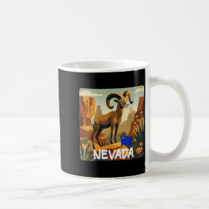 Coole Wüsten-Nevada-Kostüm mit Dickhornschaf Kaffeetasse