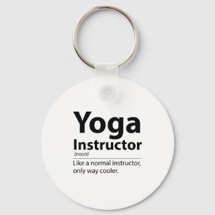 Coole Yoga-Lehrer-Definition Lustiger Yoga-Liebhab Schlüsselanhänger