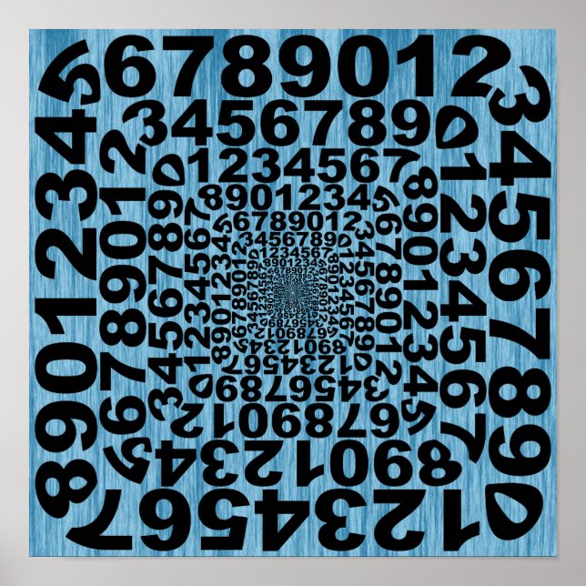 Coole ZahlenIllusion Poster (Vorne)
