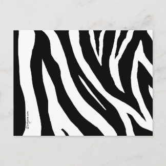 Coole Zebra Streifen Postkarte