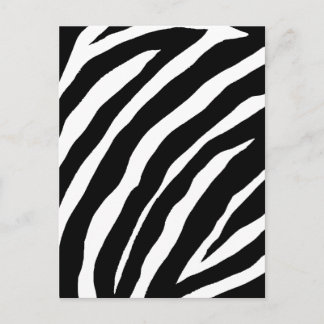 Coole Zebra-Streifenkarte Postkarte