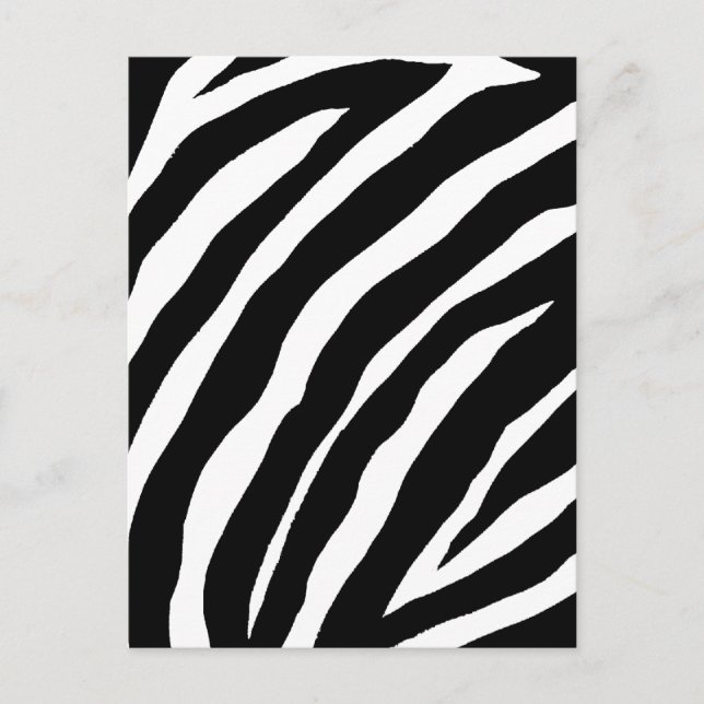 Coole Zebra-Streifenkarte Postkarte (Vorderseite)