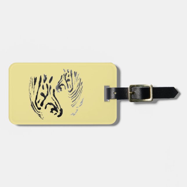 Coole Zebras Wildlife-Farbe Gepäckanhänger (Vorderseite horizontal)