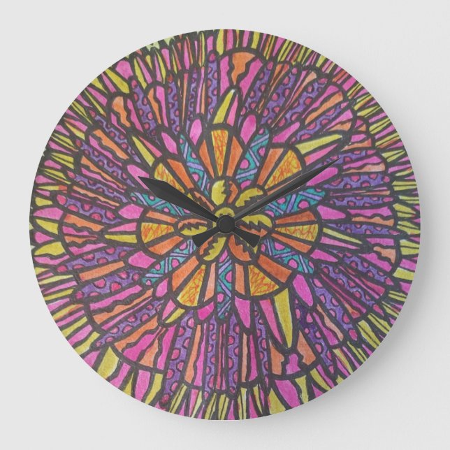 Coole Zeit Große Wanduhr (Vorderseite)