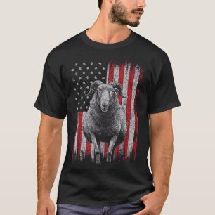 Coole Ziege am 4. Juli Patriotische USA unabhängig T-Shirt