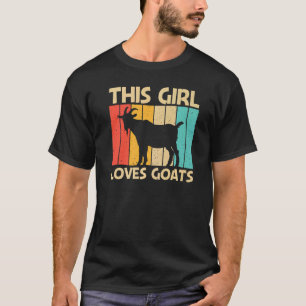 Coole Ziege für Mädchen Frauen Ziegen Bauer Landwi T-Shirt