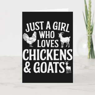Coole Ziegendesigns für Mädchen Frauen Tierhaltung Karte