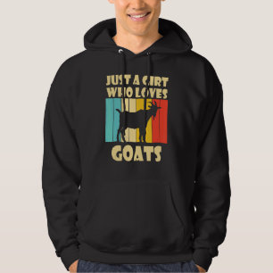 Coole Ziegenfarm Tierziegen Retro Vintag die Ziege Hoodie
