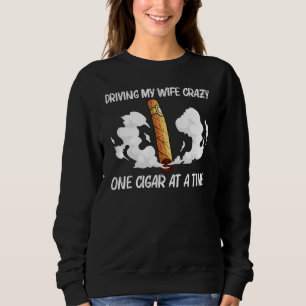 Coole Zigarre für Männer Papa Zigarrenraucher Rauc Sweatshirt