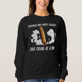 Coole Zigarre für Männer Papa Zigarrenraucher Rauc Sweatshirt