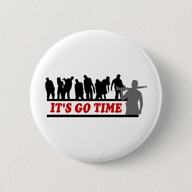 Coole ZOMBIES, die es ist, gehen Zeitentwurf Button (Vorderseite)