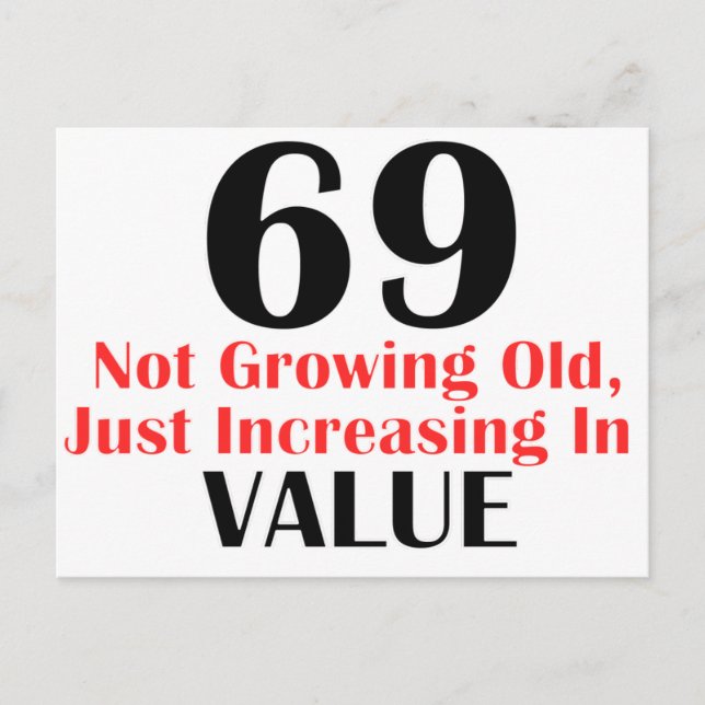 COOLEN 69 JAHRE ALTE GEBURTSTAGSGESTALTUNGEN POSTKARTE (Vorderseite)