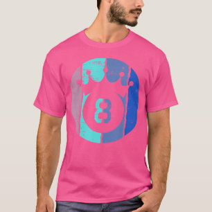 Coolen 8 Crown Billiard Billard Billard Spieler T-Shirt