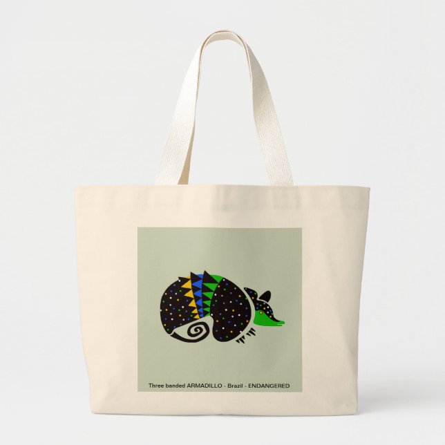 Coolen ARMADILLO - Tierfreund - Natur Jumbo Stoffbeutel (Vorne)
