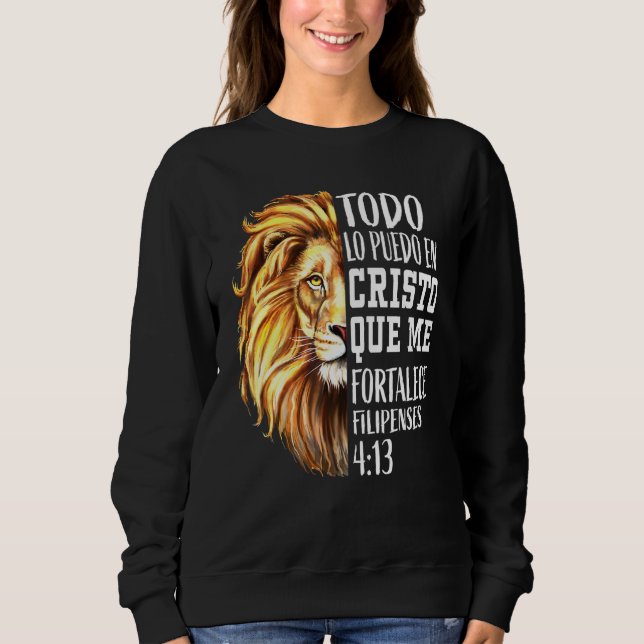 Coolen Christliche Männer Spanischer Bibeldraht Ju Sweatshirt (Vorderseite)