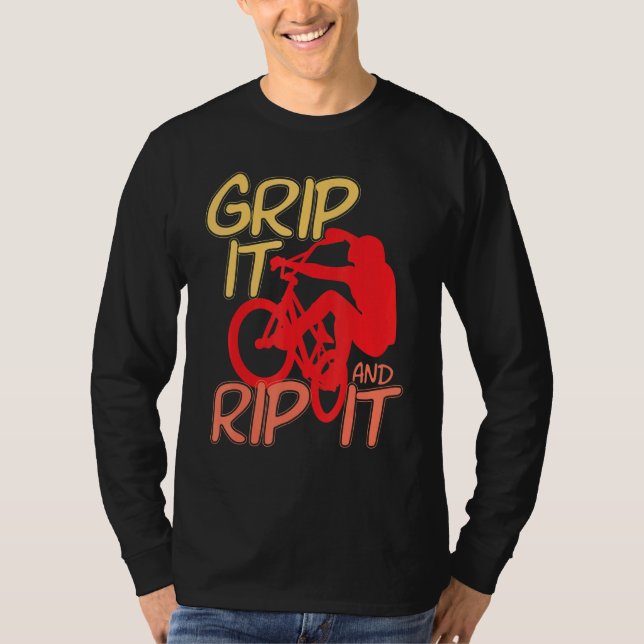 Coolen Griff it BMX und Rip it BMX Reiten BMX BM T-Shirt (Vorderseite)