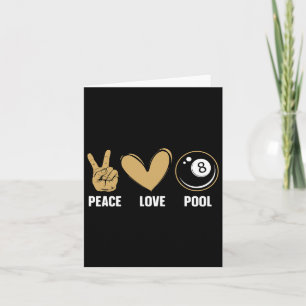 Cooler 8-Ball-Pool Lover Design für Damen Billiard Karte