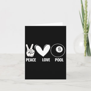 Cooler 8-Ball-Pool Lover Design für Damen Billiard Karte