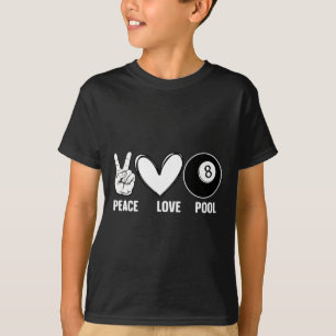 Cooler 8-Ball-Pool Lover Design für Damen Billiard T-Shirt