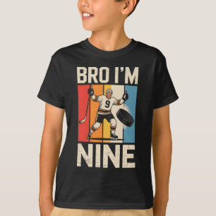 Cooler 9. Geburtstag Eishockeyspieler Fan Sport Li T-Shirt