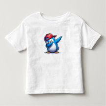 "Cooler Abb: Blue Pinguin in a Red Cap"