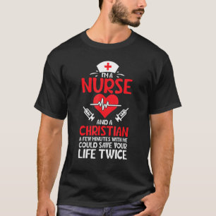 Cooler Abschluss Krankenpflege Grad Christlich T-Shirt
