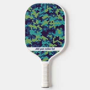 Cooler Abstrakter Blauer Honeycomb-Muster für benu Pickleball Schläger