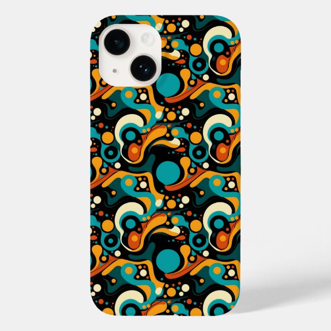 Cooler Abstrakter Funk Muster Case-Mate iPhone Hülle (Rückseite)