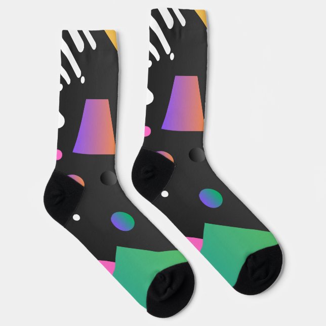 Cooler abstrakter Hintergrund im Gradientenmultico Socken (Rechts)
