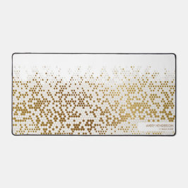 Cooler Abstrakter Individuelle Name Monogramm Text Schreibtischunterlage