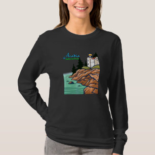 Cooler Acadia Nationalpark Maine Leuchtturm Besuch T-Shirt