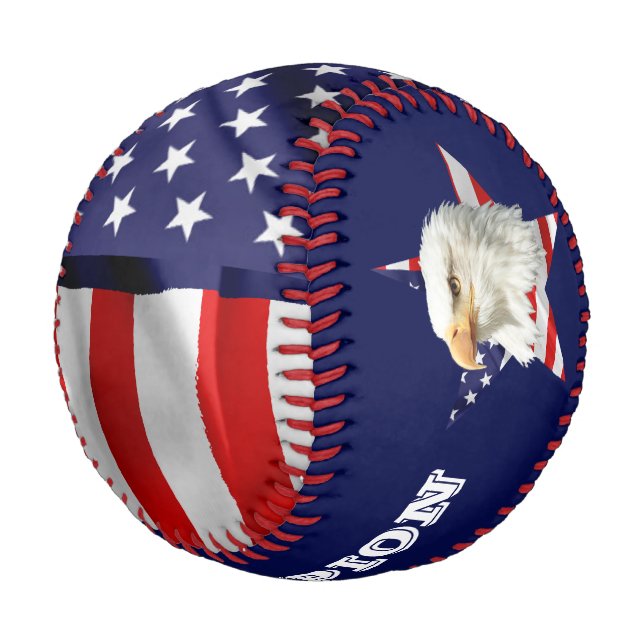 Cooler Adler, die amerikanische Flagge, Star Baseball (Schrägansicht)