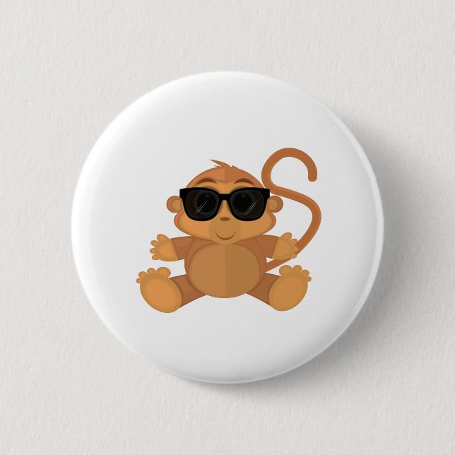 Cooler Affe Button (Vorderseite)