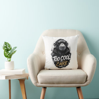 Cooler Affe mit Sonnenbrille T-Shirt | Zu cool für Kissen
