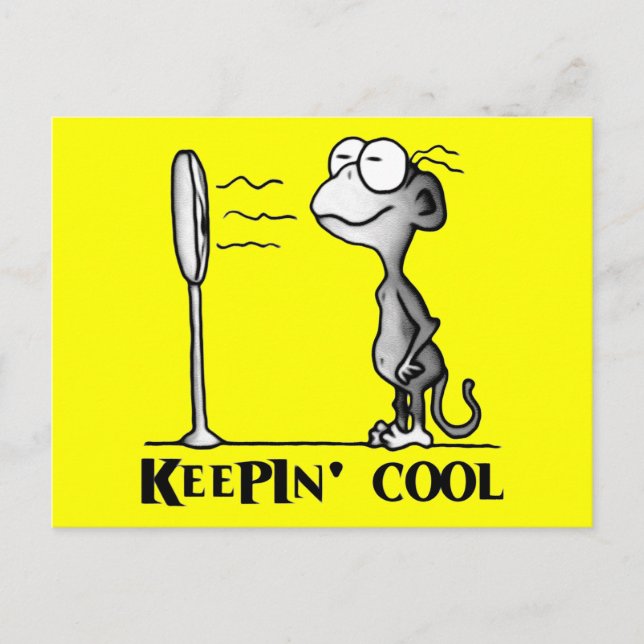 Cooler Affe Postkarte (Vorderseite)