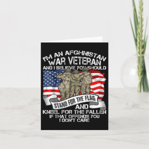 Cooler Afghanistan-Krieg Veteran Soldat Proud Vete Karte