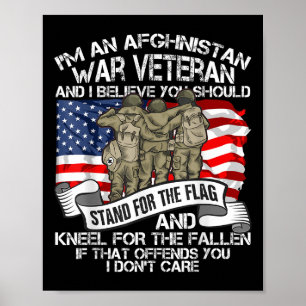 Cooler Afghanistan-Krieg Veteran Soldat Proud Vete Poster