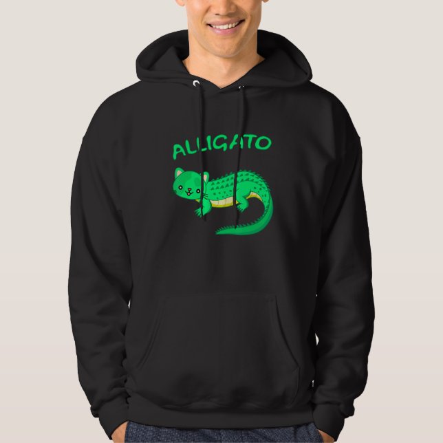 Cooler Alligator und Phantastische Krokodilkatze u Hoodie (Vorderseite)