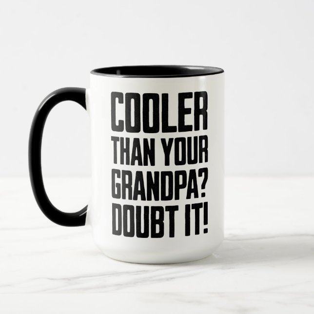 Cooler als dein Opa Tasse (Links)