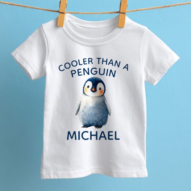 Cooler als ein Pinguin Niedliches arktisches Tier  Baby T-shirt (Von Creator hochgeladen)