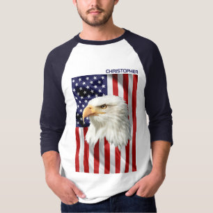 Cooler amerikanischer Adler, USA-Flagge, Patriotic T-Shirt