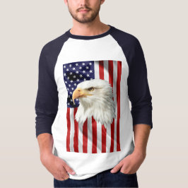 Cooler amerikanischer Adler, USA-Flagge, Patriotic T-Shirt