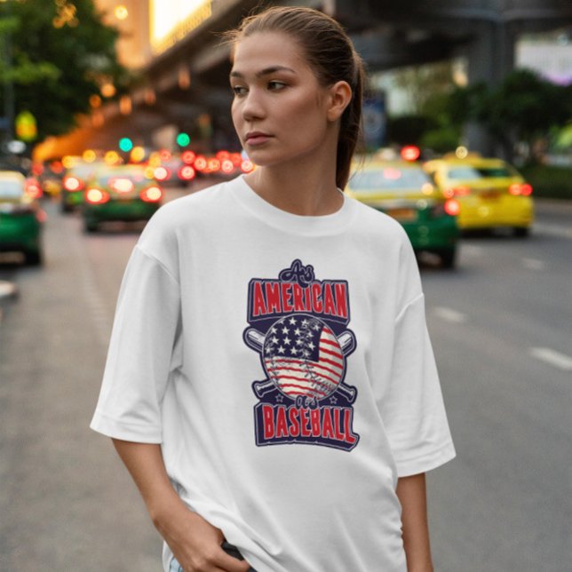 Cooler amerikanischer Baseball T-Shirt (Von Creator hochgeladen)