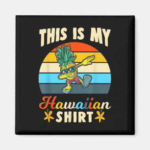 Cooler Ananas-Dabbing Hawaiian Beach Das ist mein Magnet