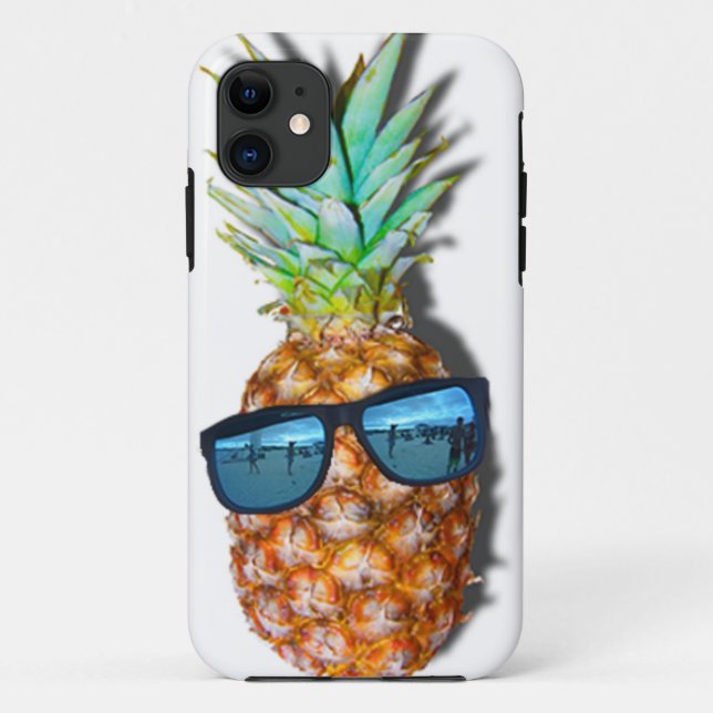 Cooler Ananas iPhone Fall Case-Mate iPhone Hülle (Rückseite)