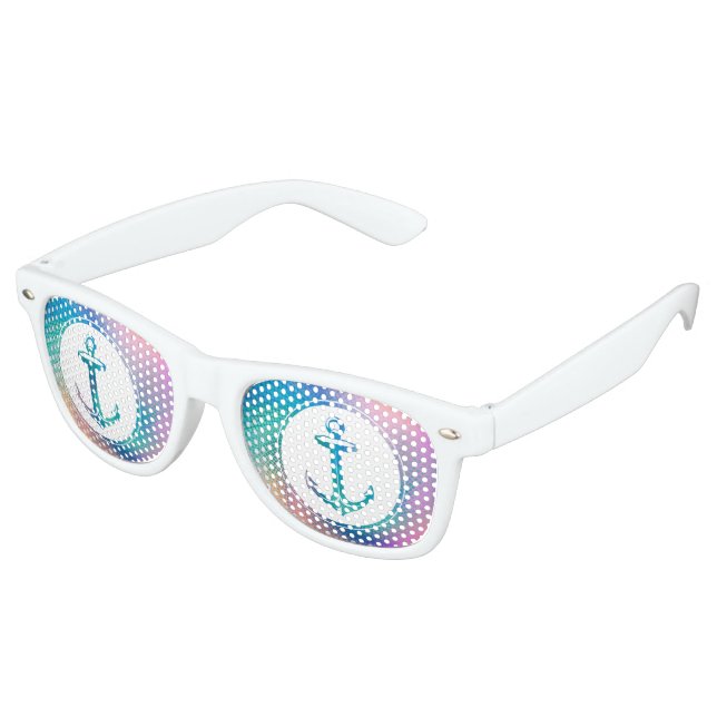 Cooler Anchor Funny Gift Sonnenbrille (Schrägansicht)