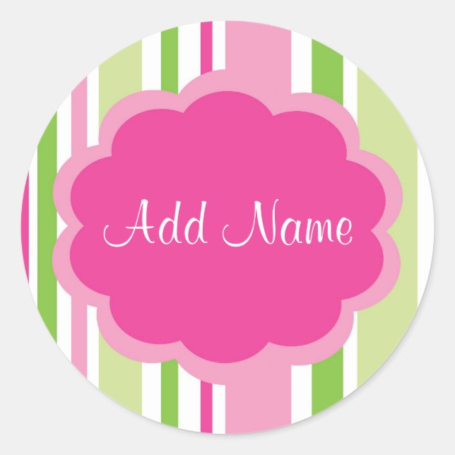 Cooler, anpassbarer Strickaufkleber Runder Aufkleber (Vorderseite)