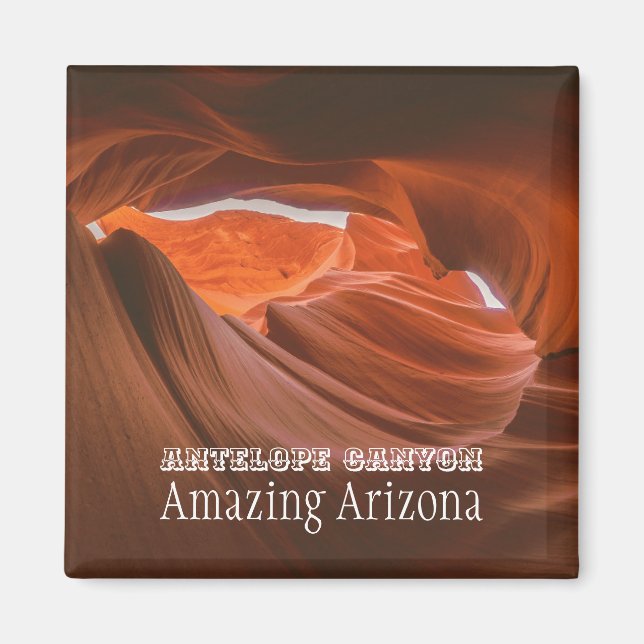Cooler Antelope Canyon Arizona | Wüstental Magnet (Vorne)